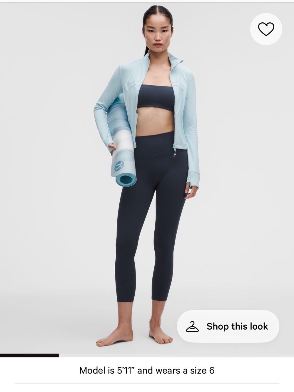lululemon align no line High-Rise in navy blue 25”